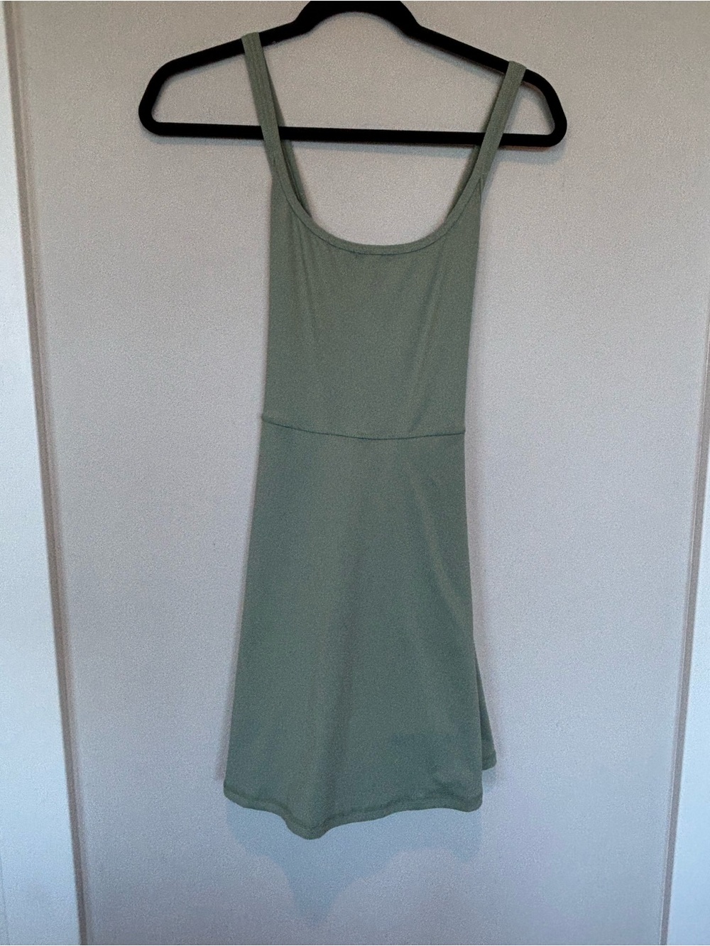 Zella Sage Green Sleeveless Mini Dress lined with shorts medium